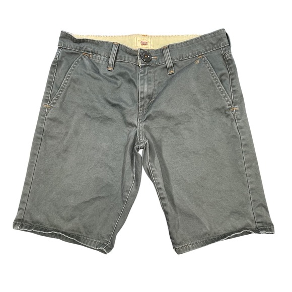 Levi's Pants - Levi Olive Green Tab Twills Stretch Chino Bermuda Shorts Womens 6